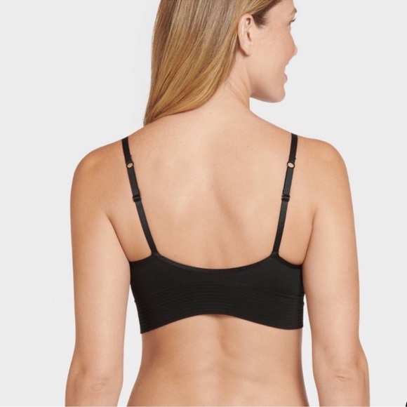 NWT Jockey molded cup bralette - black - size large - Picture 2 of 8